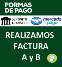 Formas de pago - Realizamos factura A y B