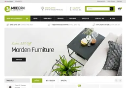 Template de sitio web ejemplo e-commerce