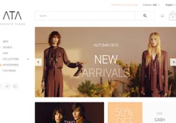 Template de sitio web ejemplo e-commerce